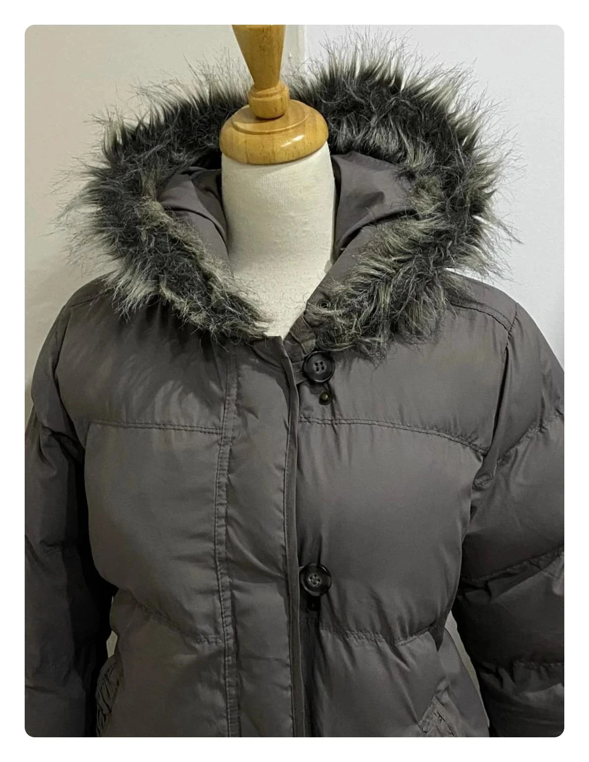 Doudoune Monoprix blouson anorak à capuche gris Tamanho M – photo 3